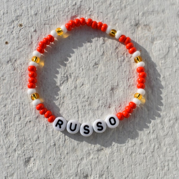 Arsenal player bead bracelet