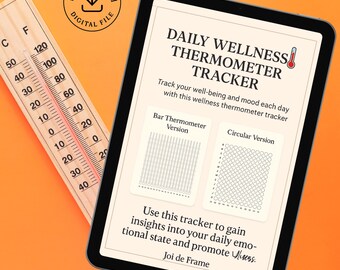 Termómetro de bienestar / Estado de ánimo y niveles de energía (Descarga digital)