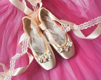 靴 Ameri RIBBON SET BALLET SHOES Ballet Satin and Stretch