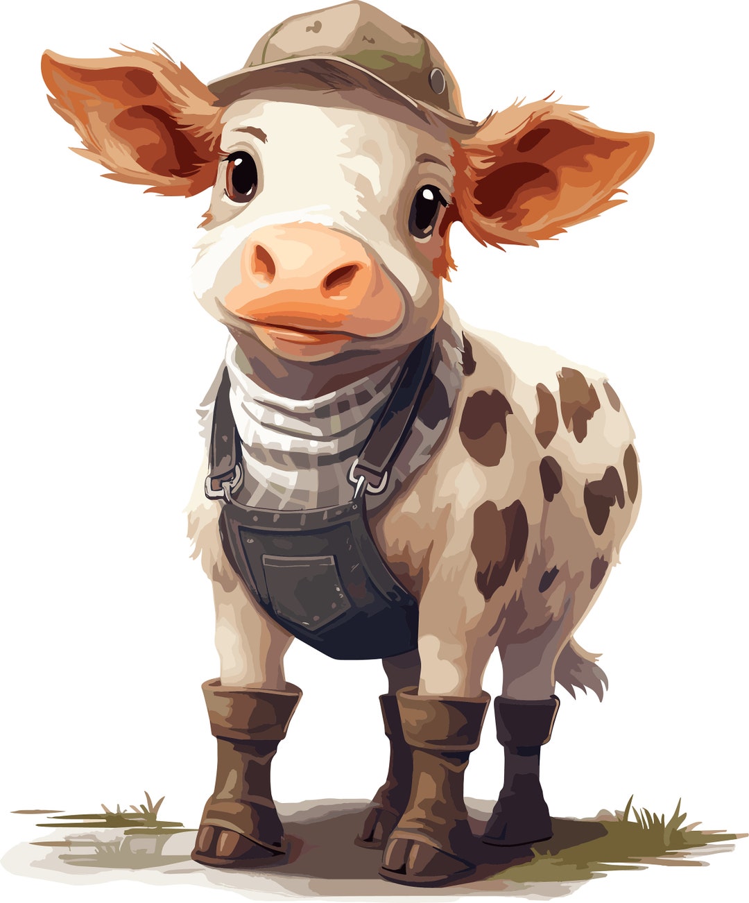 Car Sticker Farmer Cow Sticker Weatherproof Outdoor Vinyl - Etsy