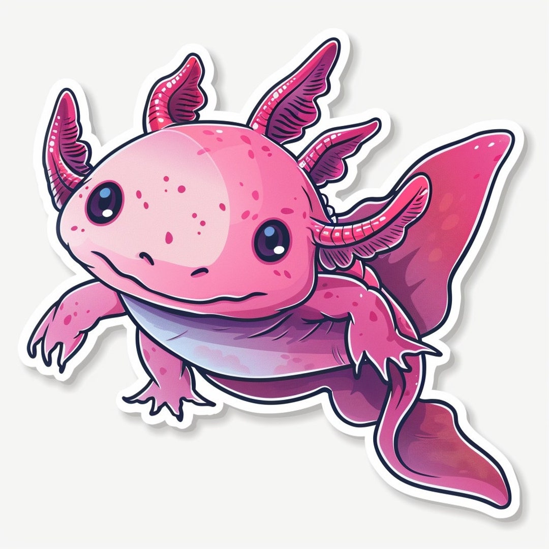 Sticker Axelo Car Sticker Axolotl Sticker Weatherproof Outdoor Uv-resistant Vinyl ...