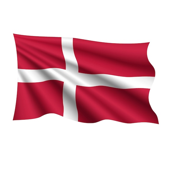 Dänemark Flagge Sticker Aufkleber Dannebrog Autoaufkleber Wandtattoo Nationalflagge rot weiß Deko skandinavisch Geschenk für Fans