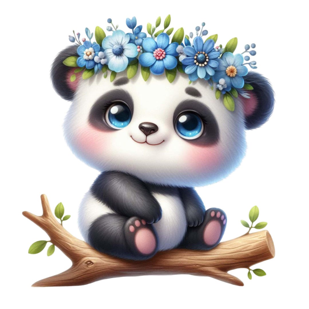 Cute Panda Iron-on Patch DTF Print Cute Animal Motif for T-shirt Hoodie ...