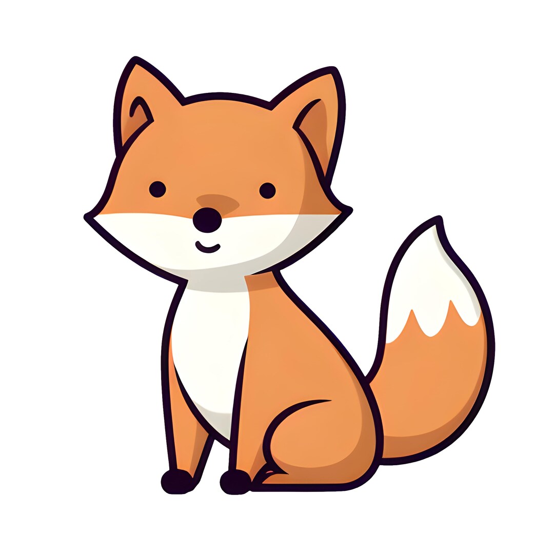Car Sticker Cute Fox Sticker Weatherproof Outdoor Vinyl - Etsy
