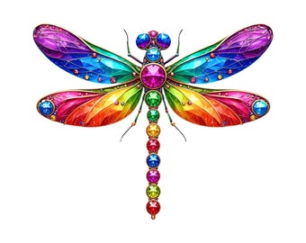 Autosticker Diamonds Dragonfly Sticker Weerbestendig Outdoor Vinyl