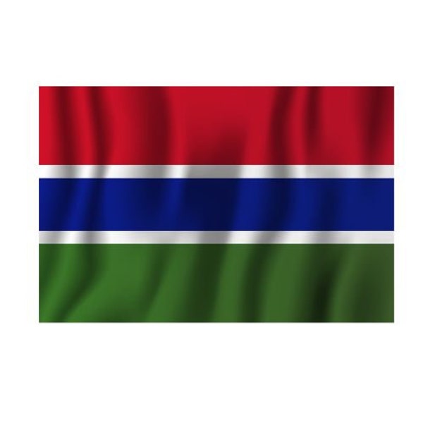 Autoaufkleber Sticker Fahne Gambia Flagge Aufkleber