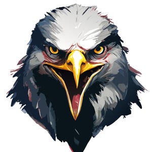 2X Car Sticker Eagle Sticker Set for Cars Motorcycles Laptops, Strong Design, Weatherproof Eagle Motif