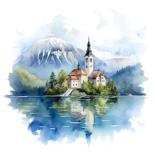 Adesivo Bled Slovenia Adesivo in vinile personalizzabile resistente ai raggi UV per esterni realizzato con pellicola di alta qualità di Orafol