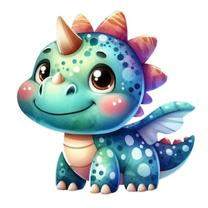 Adhesivo de pared de dinosaurio pequeño y adorable: ideal para habitación infantil y de bebé. Decoración de pared extraíble.