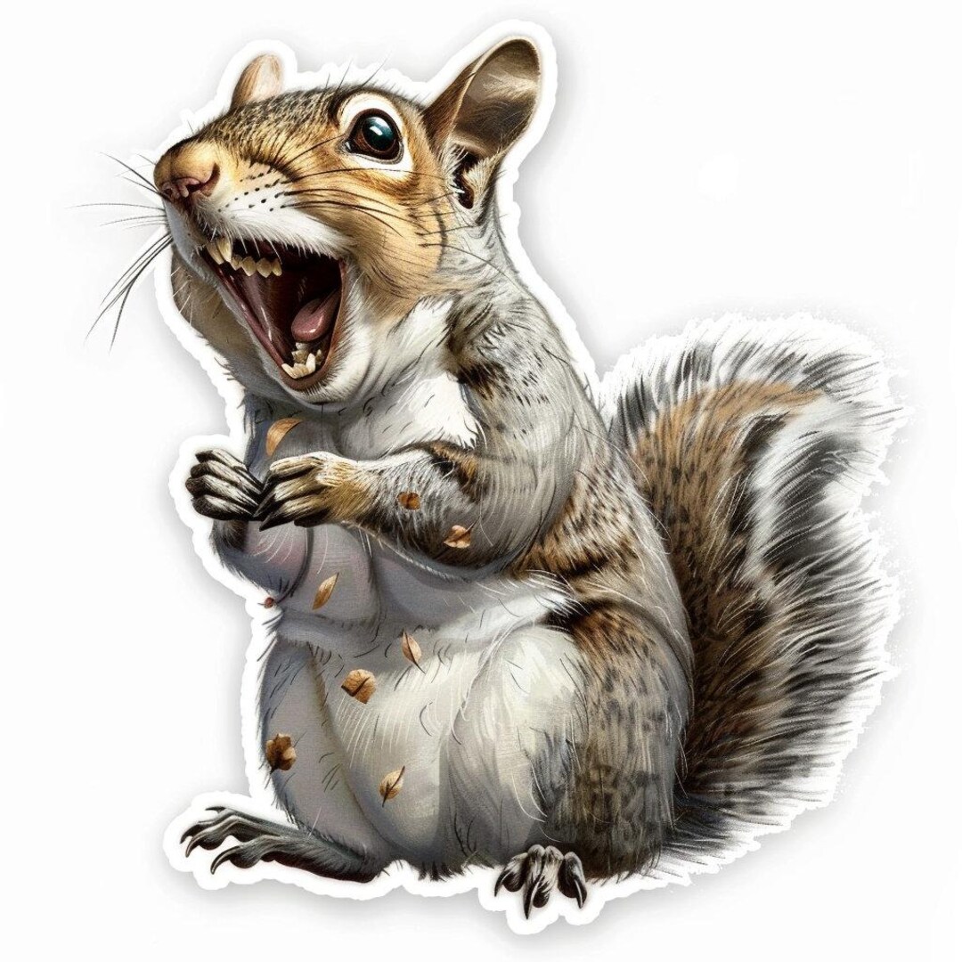 Car Sticker Happy Squirrel Sticker Weatherproof Outdoor Vinyl Sticker ...