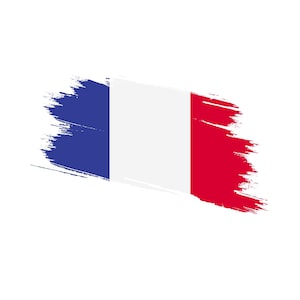 Adesivo bandiera francese personalizzabile in vinile per esterni