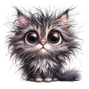 Pegatina de gato loco: un caprichoso motivo felino como tatuaje de pared y pegatina para coche.