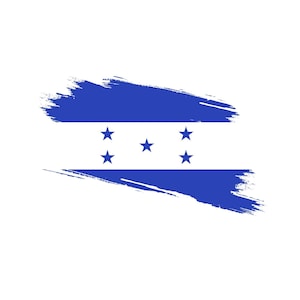 Autocollant drapeau du Honduras personnalisable en vinyle pour extérieur