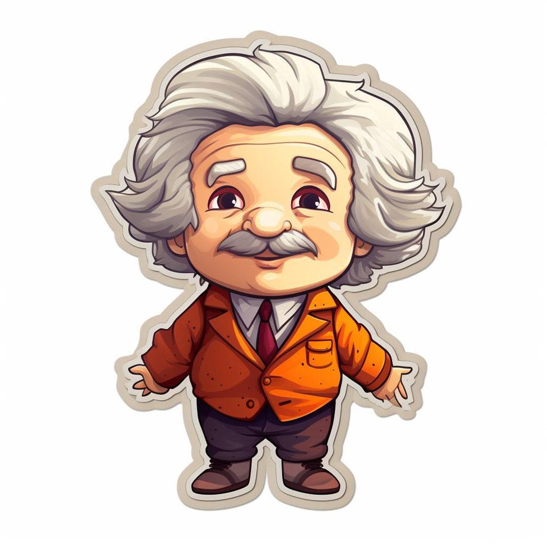 Car Sticker Baby Albert Einstein Decal Weatherproof Outdoor Vinyl ...