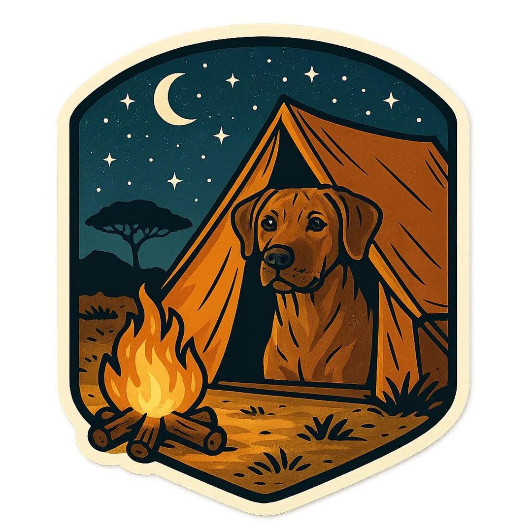 4x Cute Rhodesian Ridgeback Stickers 9 X 9 Cm Dog Stickers Waterproof ...