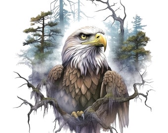 Customizable Eagle Stickers – Outdoor Vinyl Stickers for Car, Laptop, Helmet, Bottle – Patriotic Decoration Gift Idea