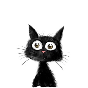 Bonita pegatina de gato negro para pared, calcomanía de coche con dibujos de animales, regalo para amantes de los gatos, decoración para habitación infantil