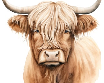 Autosticker Highland Cow Sticker Weerbestendig Outdoor Vinyl