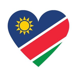 Fahne Namibia Flagge Aufkleber Personalisierbar Outdoor Vinyl Sticker