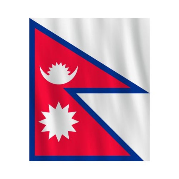 Autoaufkleber Sticker Fahne Nepal Flagge Aufkleber