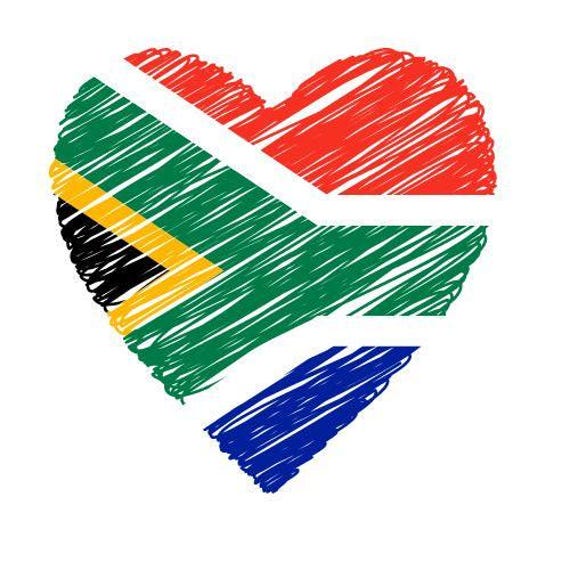 2x South Africa Flag Car Sticker – 8cm Flag Decal For Window, Body, Fuel Tank