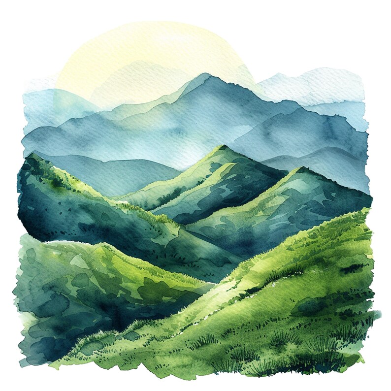 Mountain Landscape Sticker Vinyl Sticker Personalizable Laptop Sticker