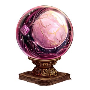 Autocollant de boule de divination autocollant mystique avec motif de boule de cristal autocollant mural autocollant de voiture décoration idée cadeau pour la fantaisie magique ésotérique