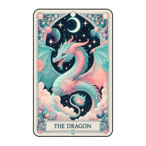 Autocollant de voiture en vinyle résistant aux intempéries, personnalisable, motif cartes de tarot de conte de fées