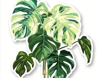 Monstera Stickers Aanpasbare Vinyl Stickers voor Buiten
