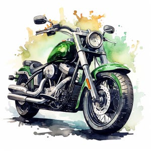 Pegatina para coche, motocicleta, aspecto acuarela, pegatina de motociclista, motivo de vehículo de dos ruedas, decoración de ventana de coche, aventura, carretera, idea de regalo, máquina vintage