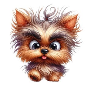 Whimsical Crazy Dog Sticker – Funny four-legged friend motif as wall tattoo & car sticker