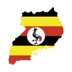 Vlag Oeganda Vlag Sticker Gepersonaliseerde Buiten Vinyl Sticker