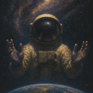 Adhesivo de pared de astronauta, mural de galaxia, espacio, cielo estrellado, astronauta, constelación, cosmos, decoración, póster de astronomía, regalo