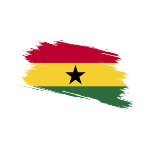 Autoaufkleber Sticker Fahne Ghana Flagge Aufkleber