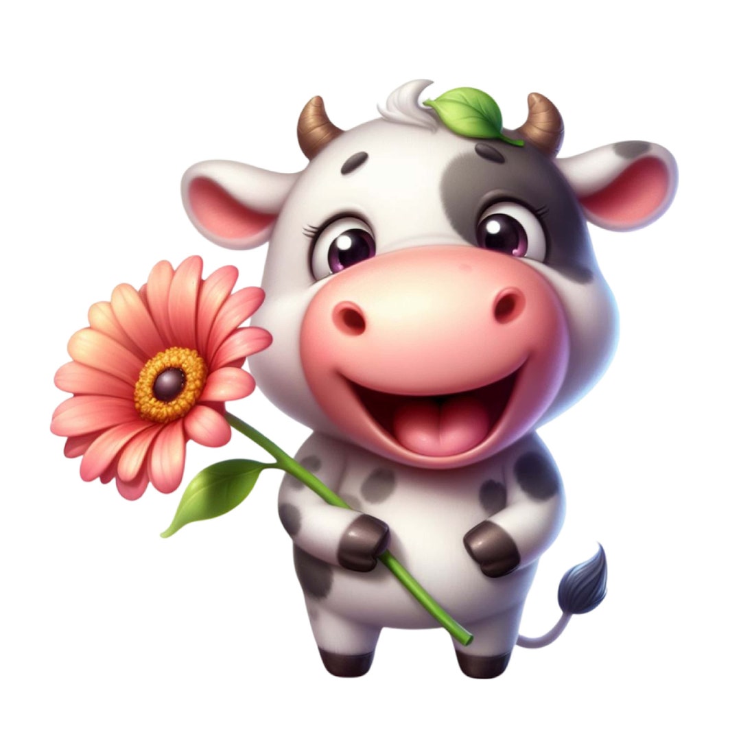 Car Sticker Cute Cow Sticker Weatherproof Outdoor Vinyl - Etsy