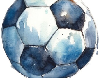 Watercolor Football Stickers, Car Stickers, Wall Decals, Sports Decor, Boys' Room, Children's Room, Ball Stickers, Football Fan Gift Idea