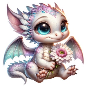 Naklejka Cute Baby Dragon Personalizowana naklejka winylowa na zewnątrz