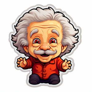 Naklejka Baby Albert Einstein Możliwość dostosowania zewnętrznej naklejki winylowej