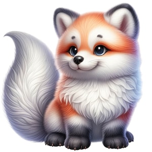 Adesivo adorabile con volpe polare, adesivo per auto, motivo animale, adesivo da parete, volpe bianca, animale invernale, simpatico animale selvatico, idea regalo