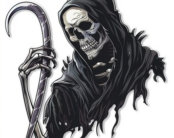Logo De Mascotte De Logo Reaper De Haute Qualité Vectoriel Gratuit