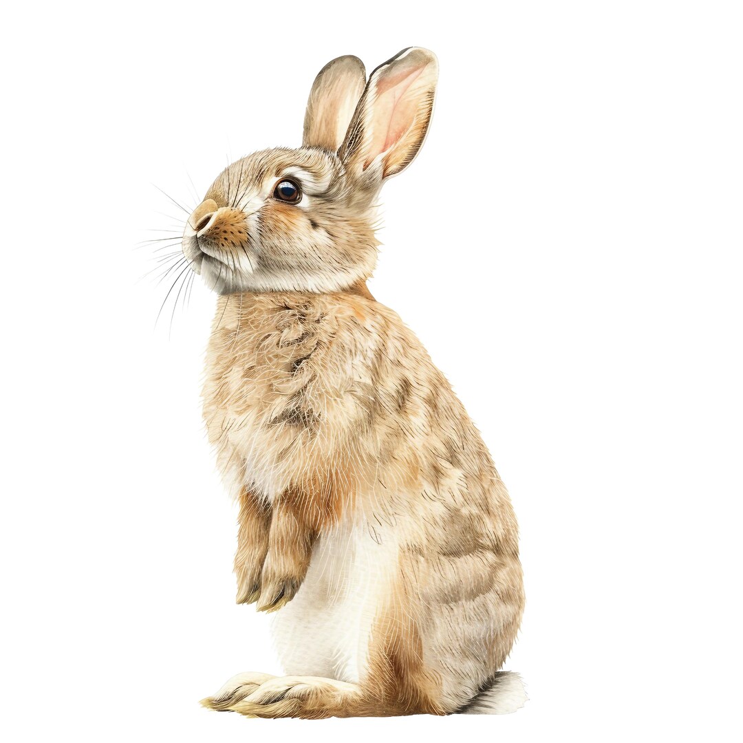 Rabbit Sticker Set, Realistic 9 X 9 Cm, Car Stickers, Rabbit Vinyl ...