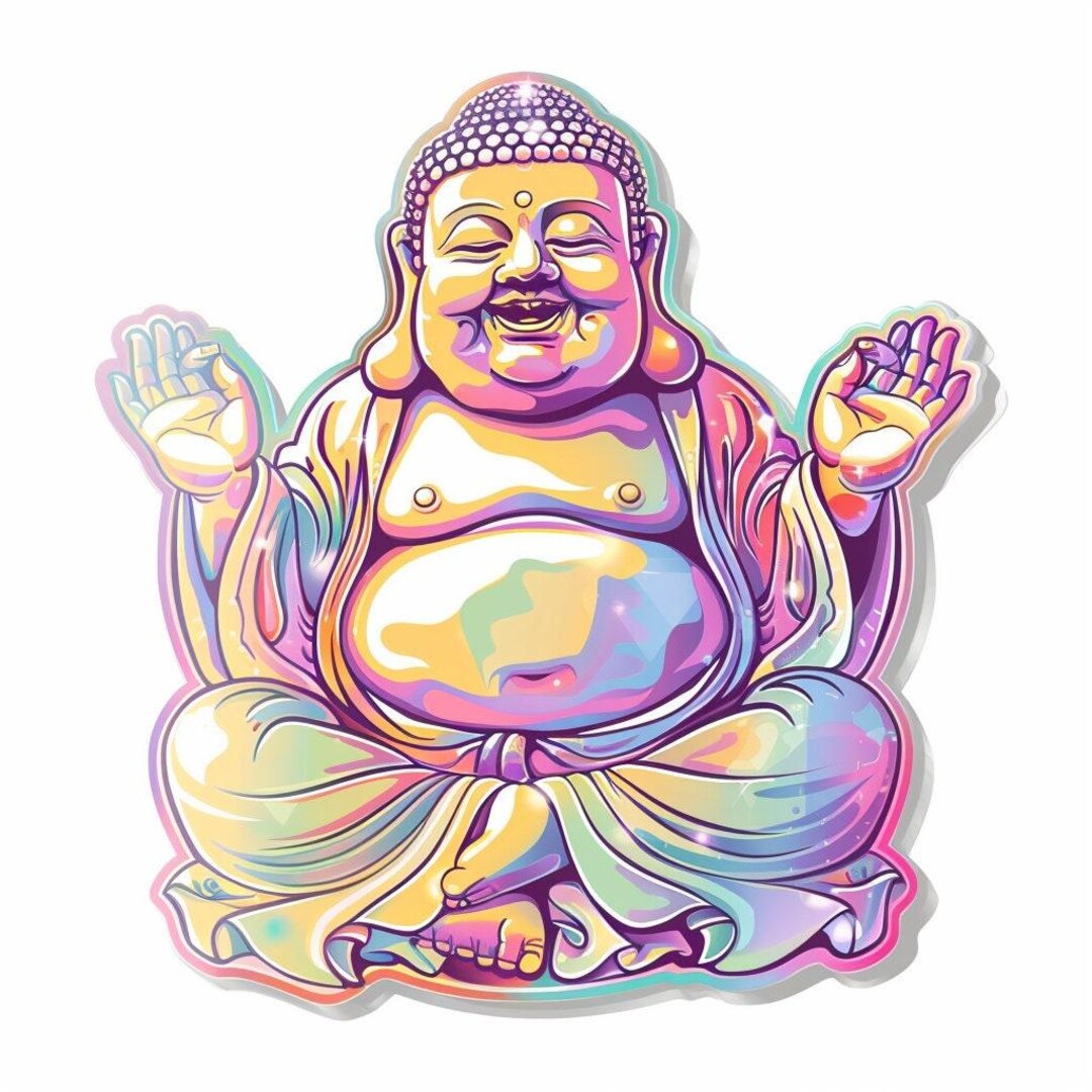 Buddha Sticker Personalizable Outdoor Uv-resistant Vinyl Sticker Made ...