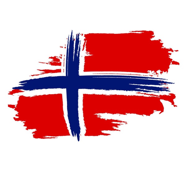 Autoaufkleber Sticker Fahne Norwegen wehend Flagge Aufkleber