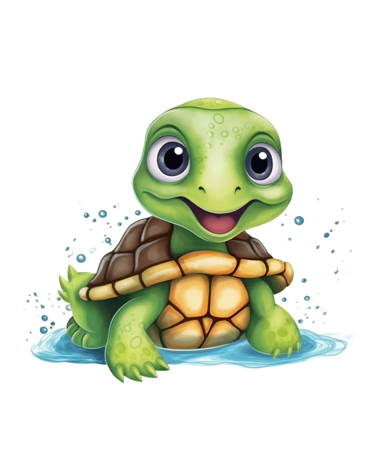 PLIGREAT 2 Stück Ozean Tier Toilettenaufkleber - Seetang Fisch Schildkröte WC Dekor