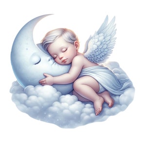 Naklejka Baby Angel, konfigurowalna naklejka winylowa odporna na promieniowanie UV wykonana z wysokiej jakości folii firmy Orafol, naklejka samochodowa, naklejka na laptopa