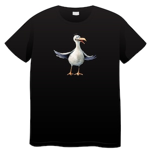 Funny Seagulls Motif Unisex T-Shirt Personalizable