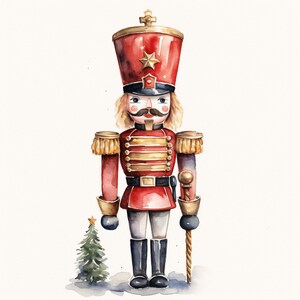 Pegatina clásica de Cascanueces en estilo navideño, pegatina de pared, pegatina de coche, idea de regalo decorativa para niños, vacaciones, amigos de cuento de hadas