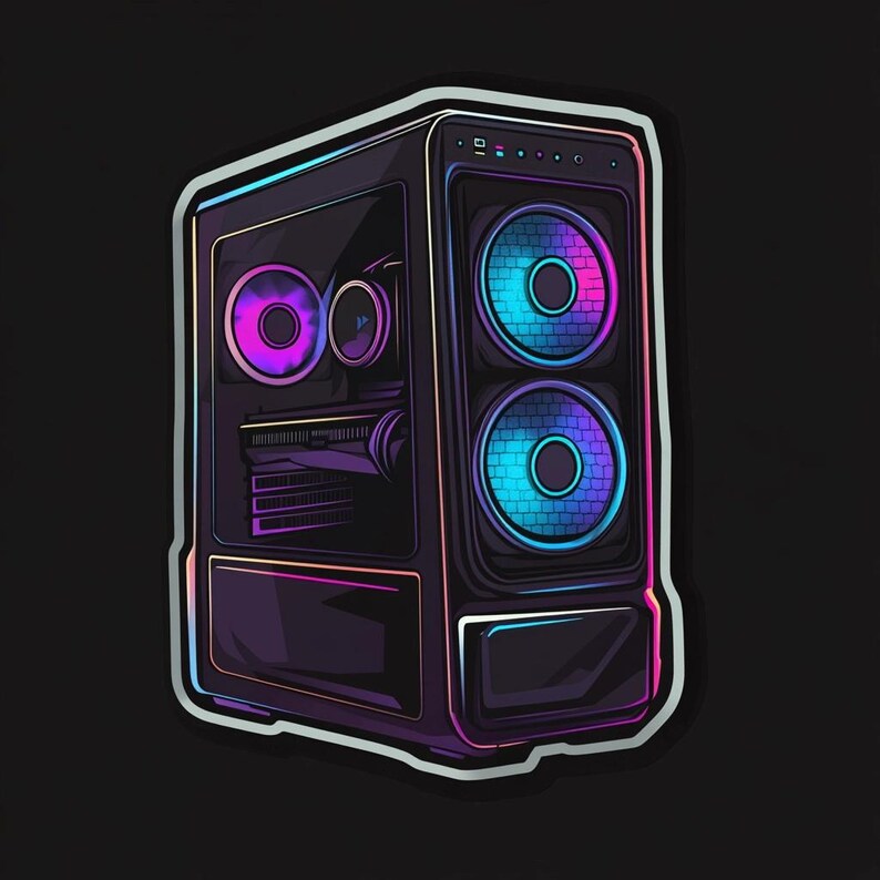 Car Sticker Gaming PC Sticker Weatherproof Outdoor Vinyl Sticker