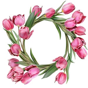 Rosa Tulpe Aufkleber Personalisierbar Outdoor UV-beständiger Vinyl Sticker aus Hochwertiger Folie Autoaufkleber Laptopaufkleber