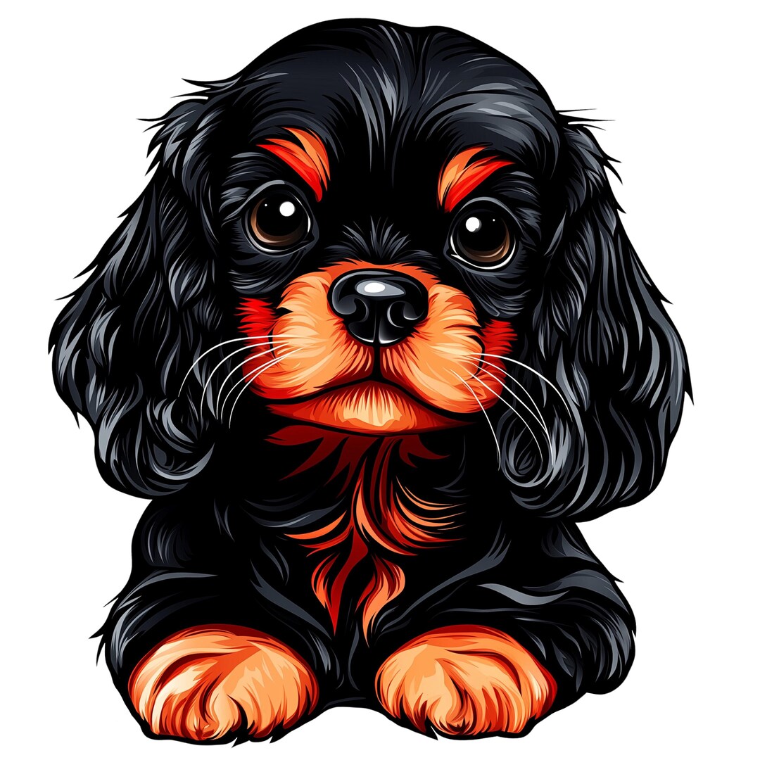 Cavalier King Charles Spaniel Dog Stickers - Cute (multipack 9 X 9 Cm ...